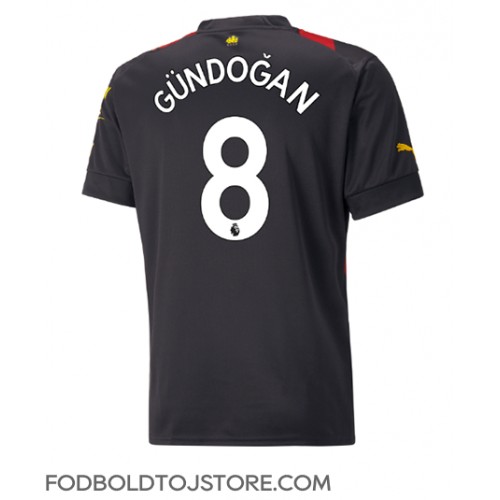 Manchester City Ilkay Gundogan #8 Udebanetrøje 2022-23 Kortærmet